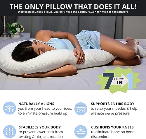 Swan Full Body Support Pillow