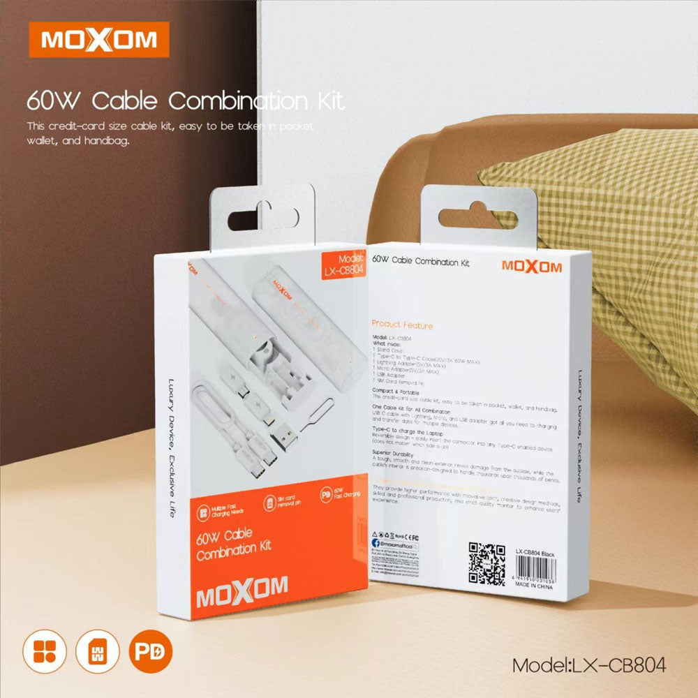 MOXOM X-CB804 Compact cable set for all devices