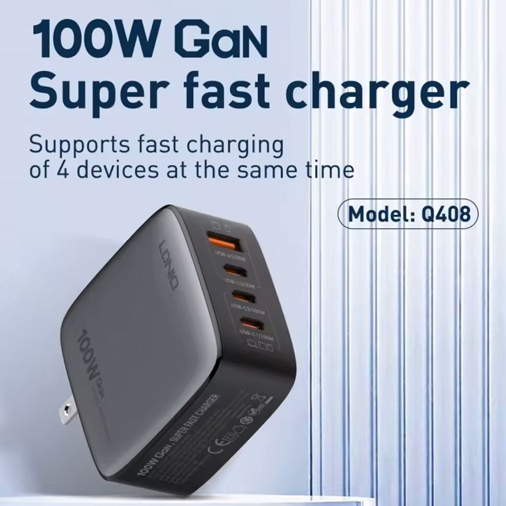 LDNIO Q408-100W GaN Supper Fast Charger
