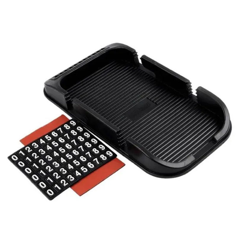 Anti-slip rubber pad, silicone handheld tray, 2 Car Phone Holder