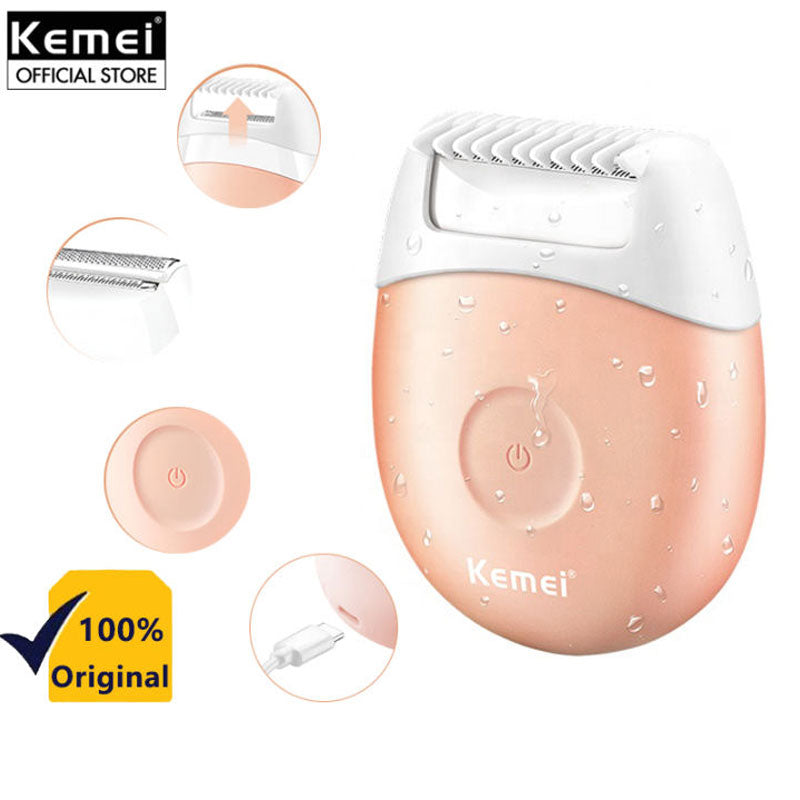 Kemei Km-3213 Mini Design Skin-Free Girls Body Hair Remover