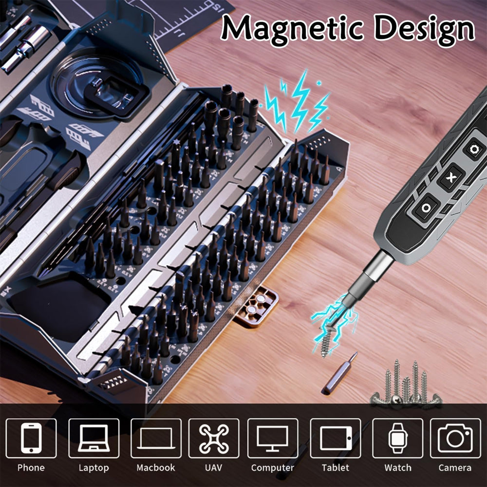 JAKEMY JM-8193 - صندوق أدوات مفك براغي كهربائي 180 في 1