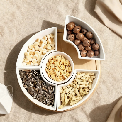 طقم تقديم مكسرات وضيافة