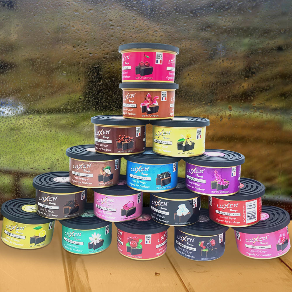 Luxen Breeze Air Fresheners For Car Home With Vented Lid Long Lasting Eco Friendly