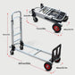 عربة تحميل وتسوق ب 4 عجلات متعددة الأغراض قابلة للطي