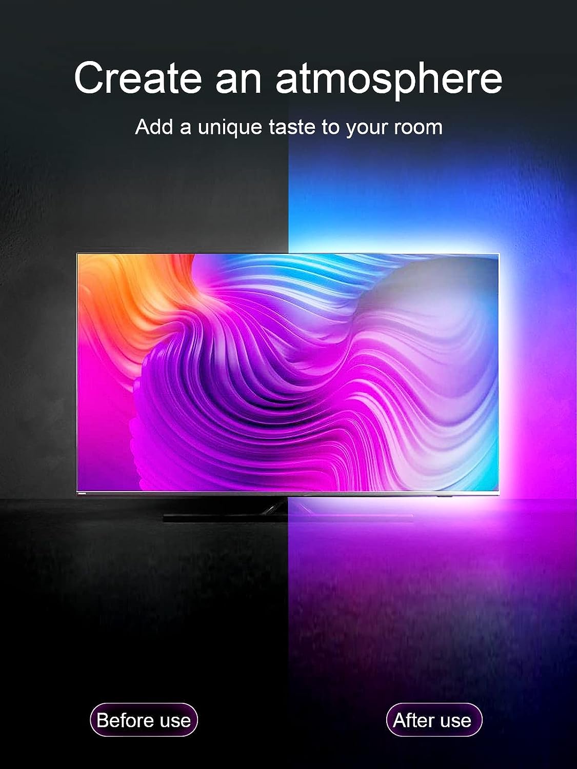 شريط إضاءة LED للتلفزيون USB 5M