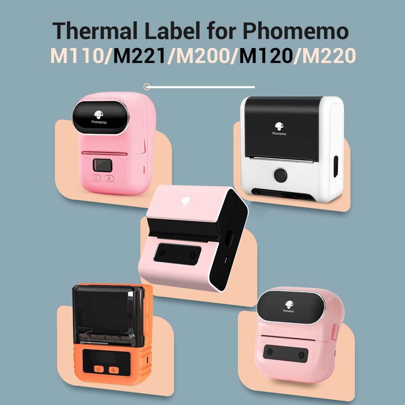 Phomemo Printer Labels 50x50mm/140Pcs Round/Purple