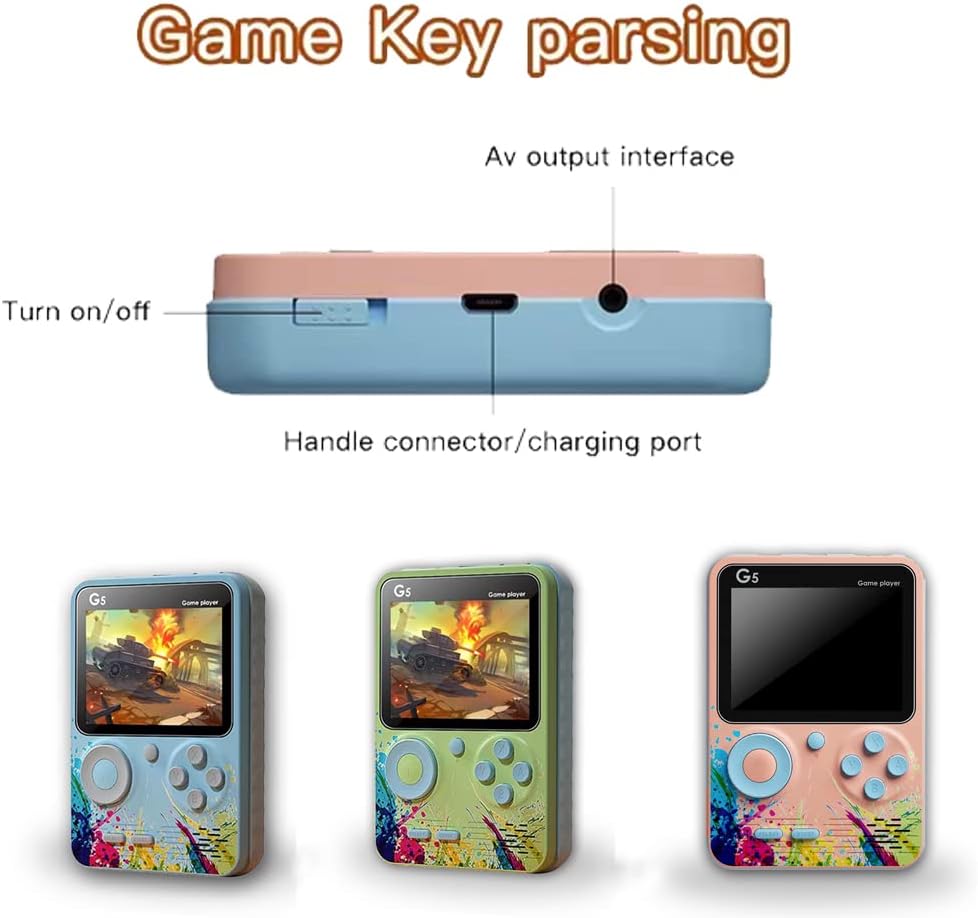 G5 3.0 Inch Full-color Screen Game Console With 500