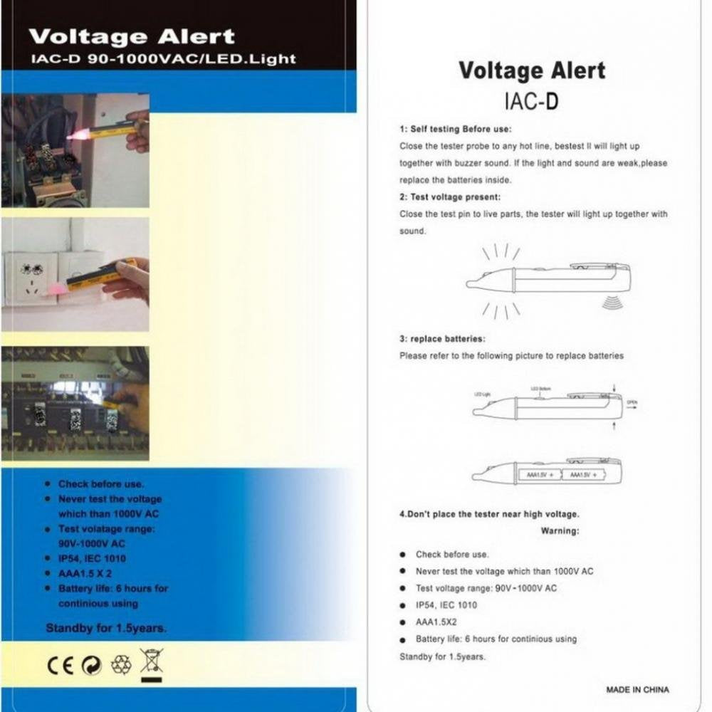 Sensor electrical energy detector 90~1000V