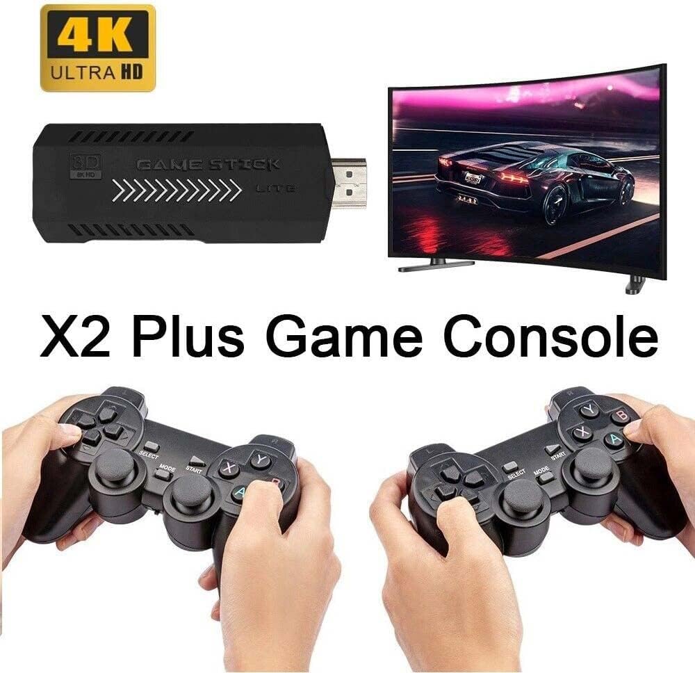 X2 Game Stick 64G 4K ذراع تحكم ألعاب الفيديو 