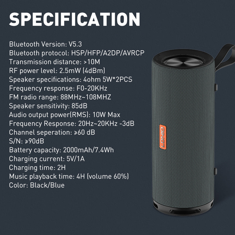 LDNIO BTS13 Mini Waterproof Portable Speaker
