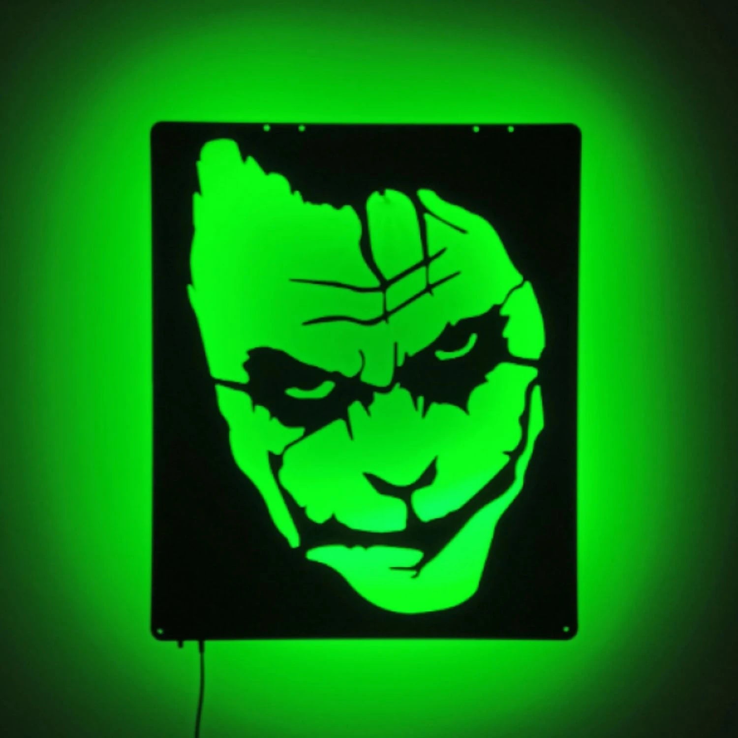 Joker Wooden Backlit Wall Light