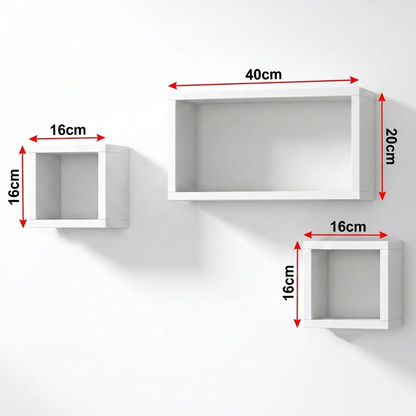 طقم أرفف حائط ديكور 3 قطع