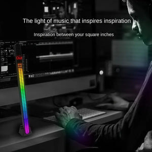 ضوء إيقاعي لاسلكي للتحكم بالصوت RGB،