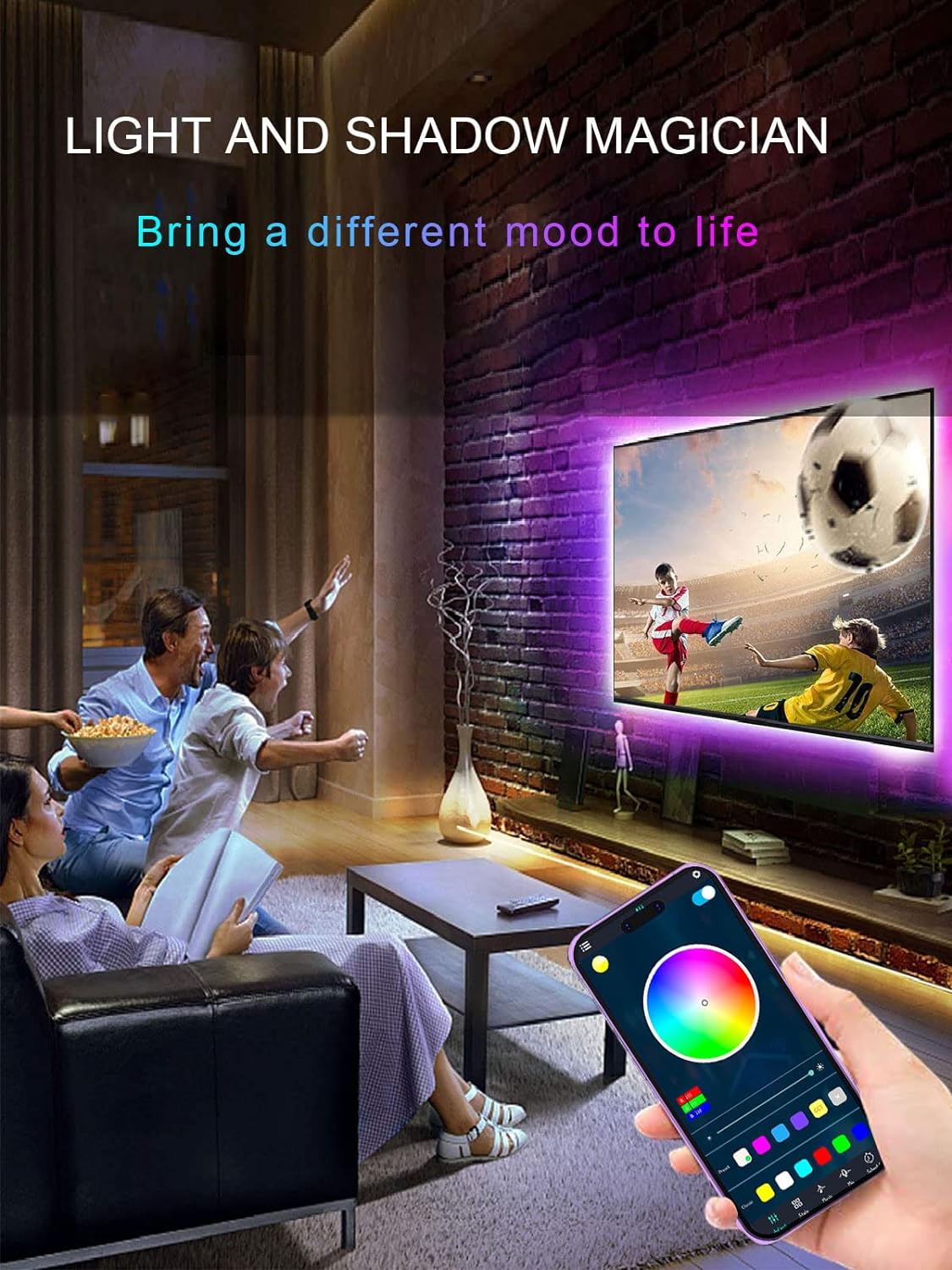 شريط إضاءة LED للتلفزيون USB 5M