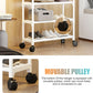 Clothes rack on wheels with 3 layers