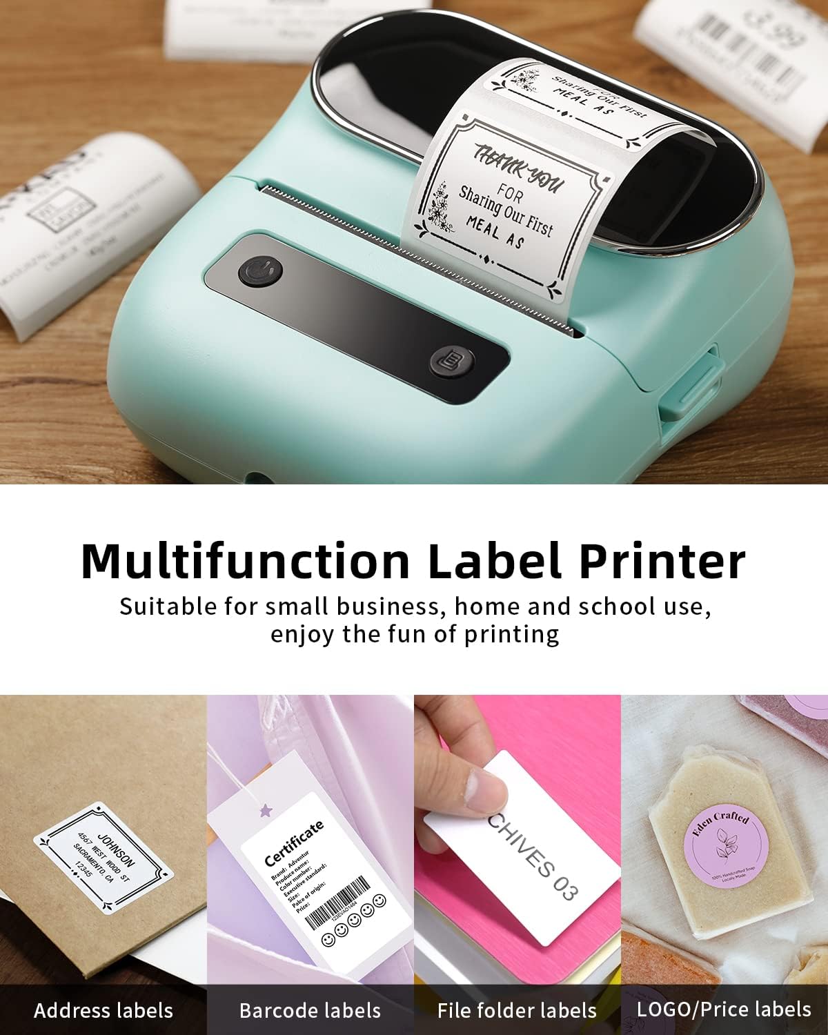 Phomemo M220 Printer Label Maker 3 Inch / Green