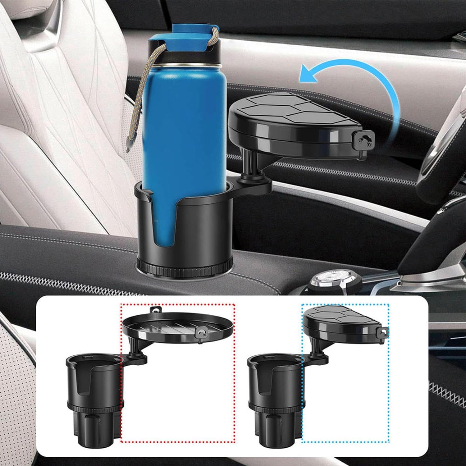 Table With Cup Holder For Car 2 In 1