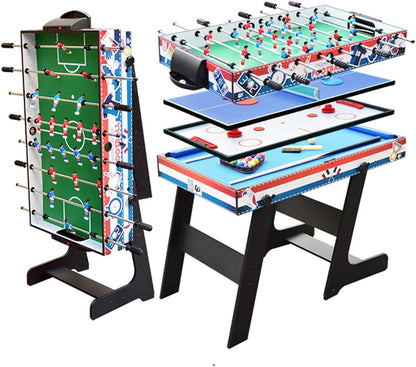 طاولة ألعاب متعددة 4 في 1، أربع طاولات ألعاب شعبية