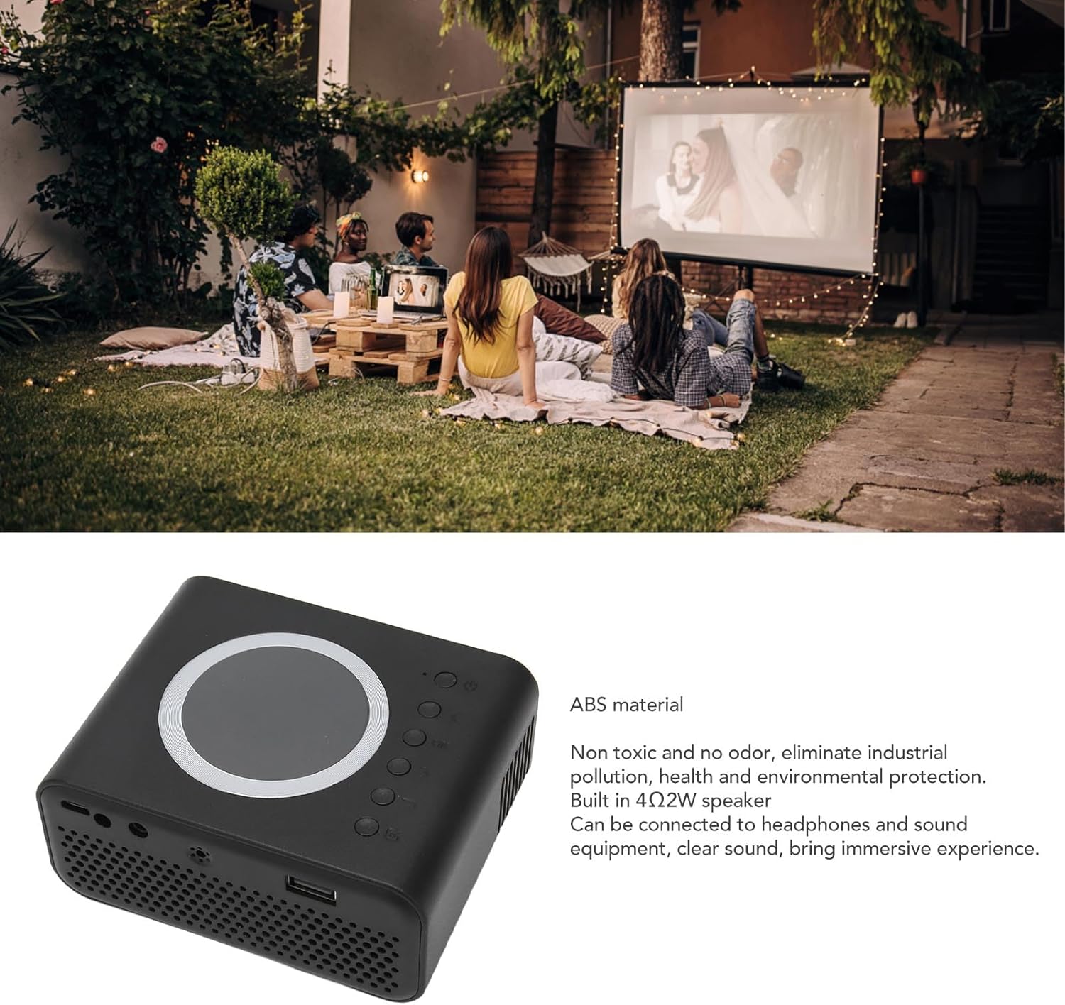 YT300 LED جهاز عرض فيديو صغير للمنزل