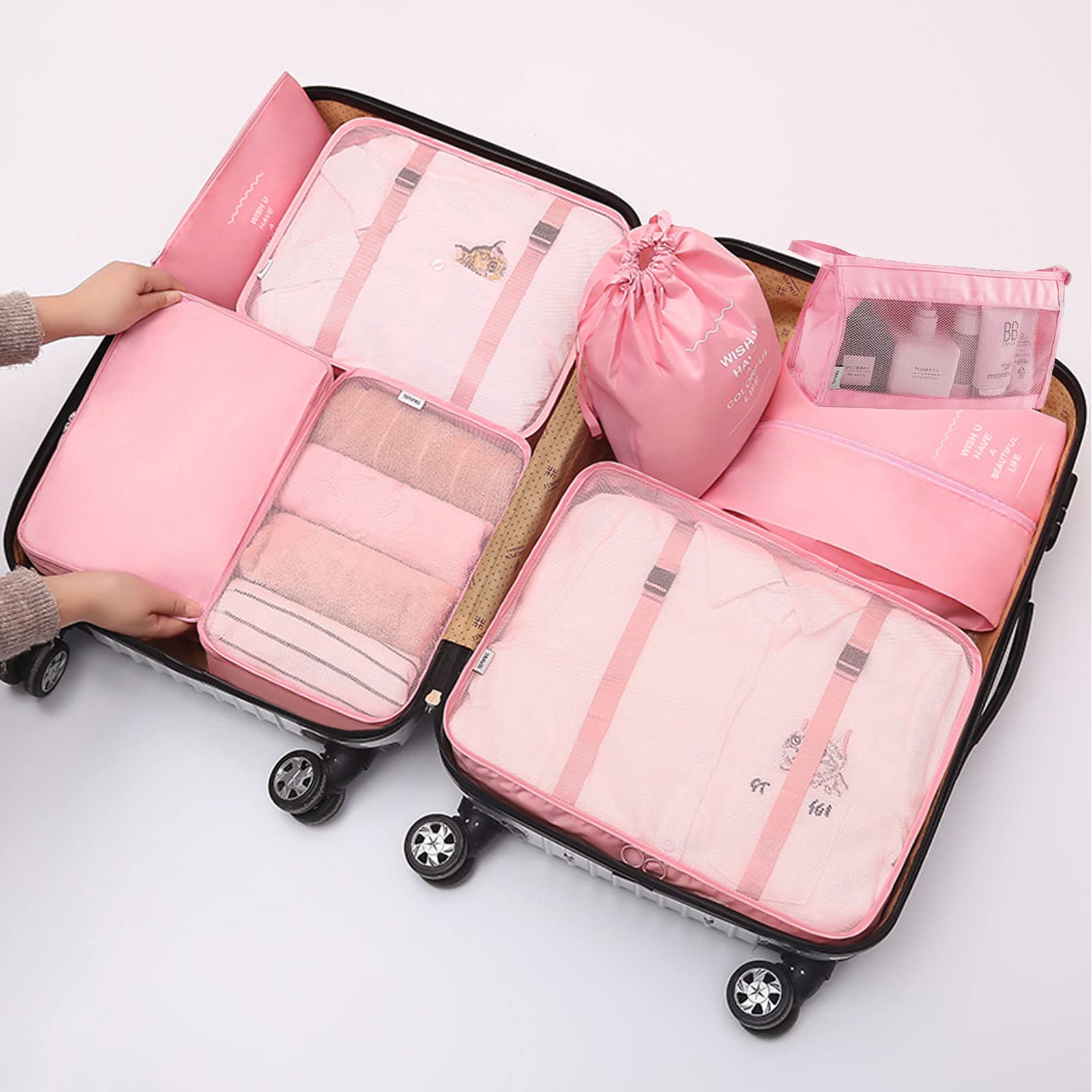 8 piece travel luggage sets