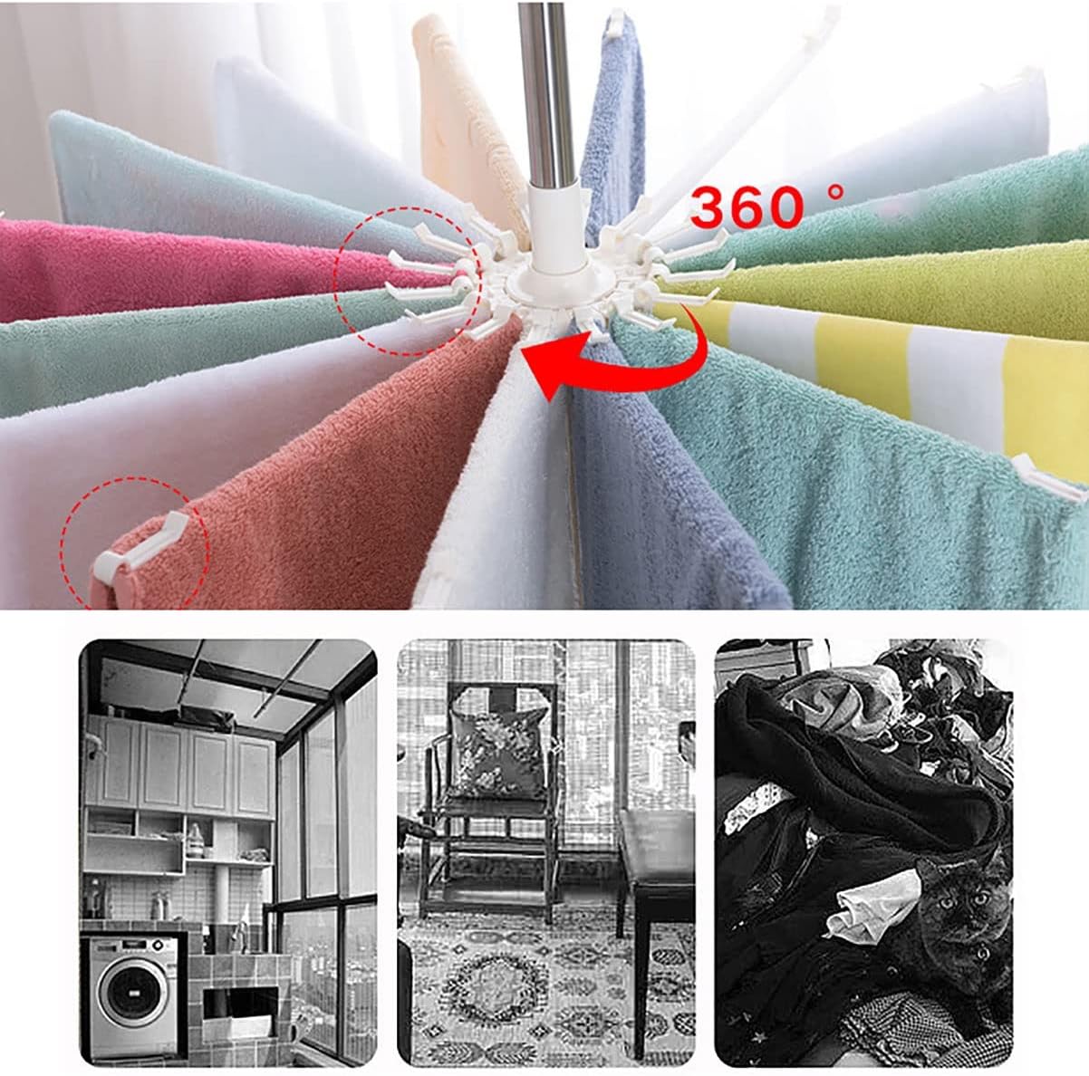 Versatile Space-Saving Laundry Dryer 170cm
