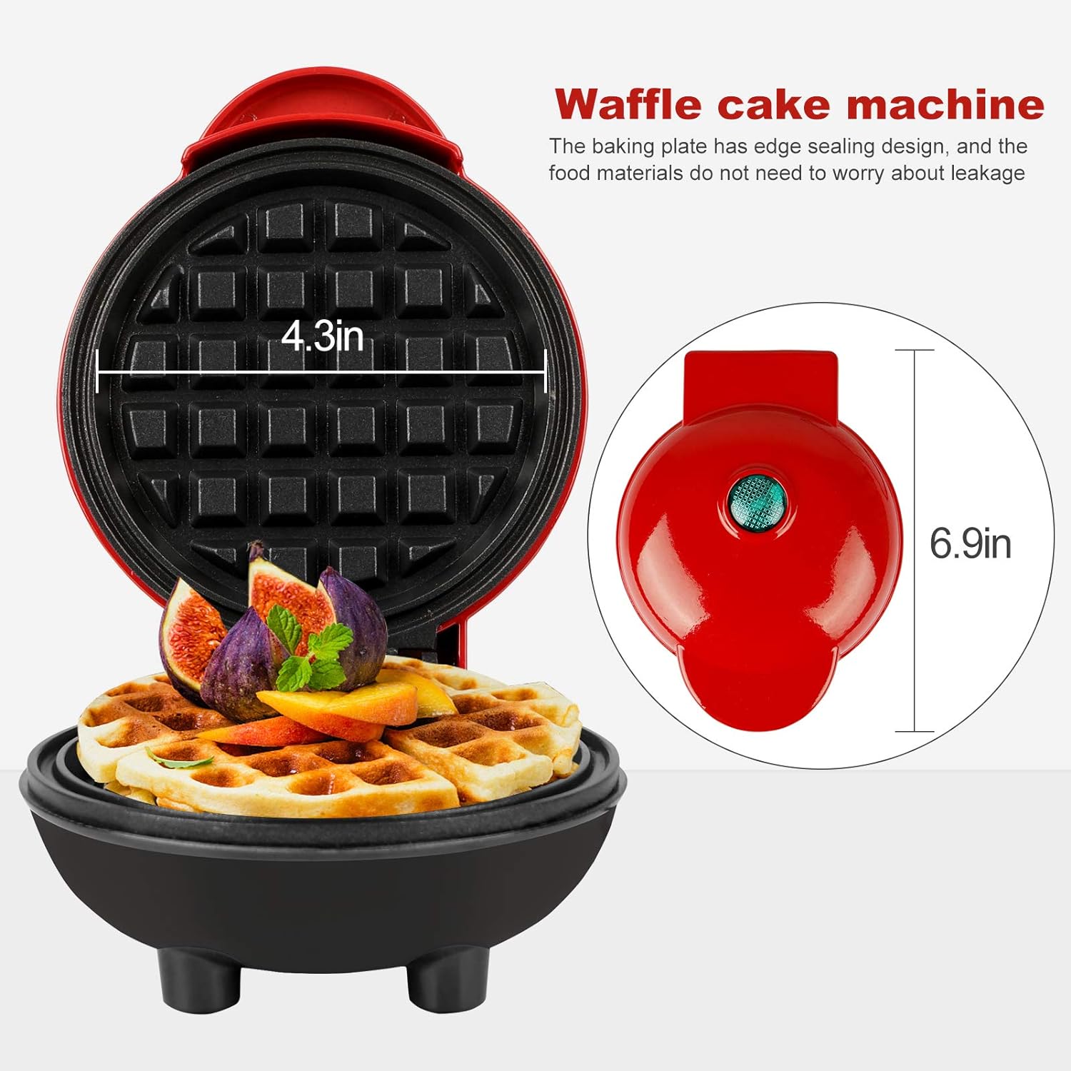 Small Waffle Maker WQ-H603