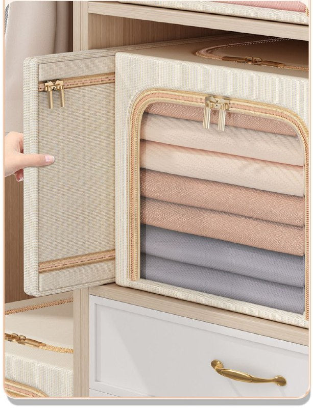 Foldable clothes storage boxes 56L