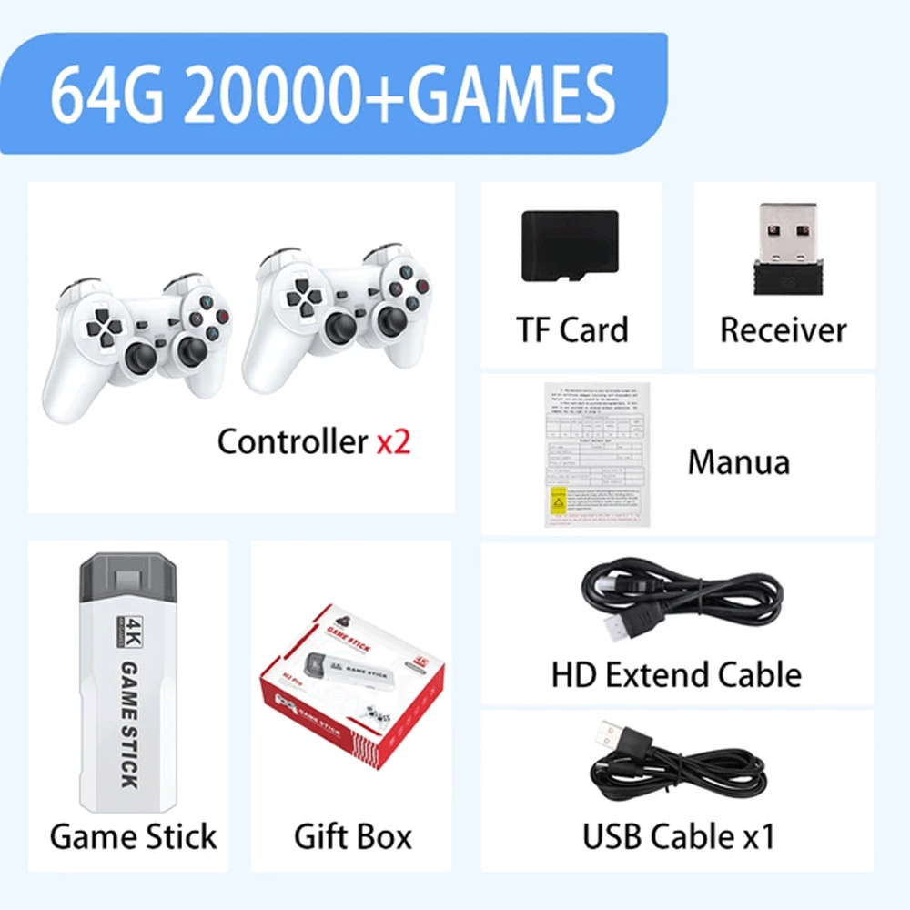 M2 Game Stick 4K 10000 Games