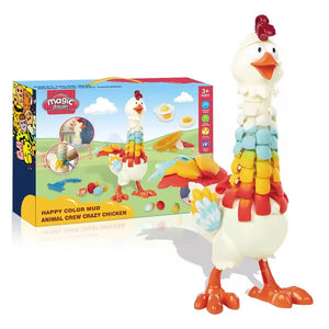 chicken play clay set DIY kindergarten magic dough