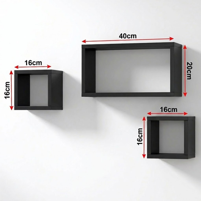 طقم أرفف حائط ديكور 3 قطع