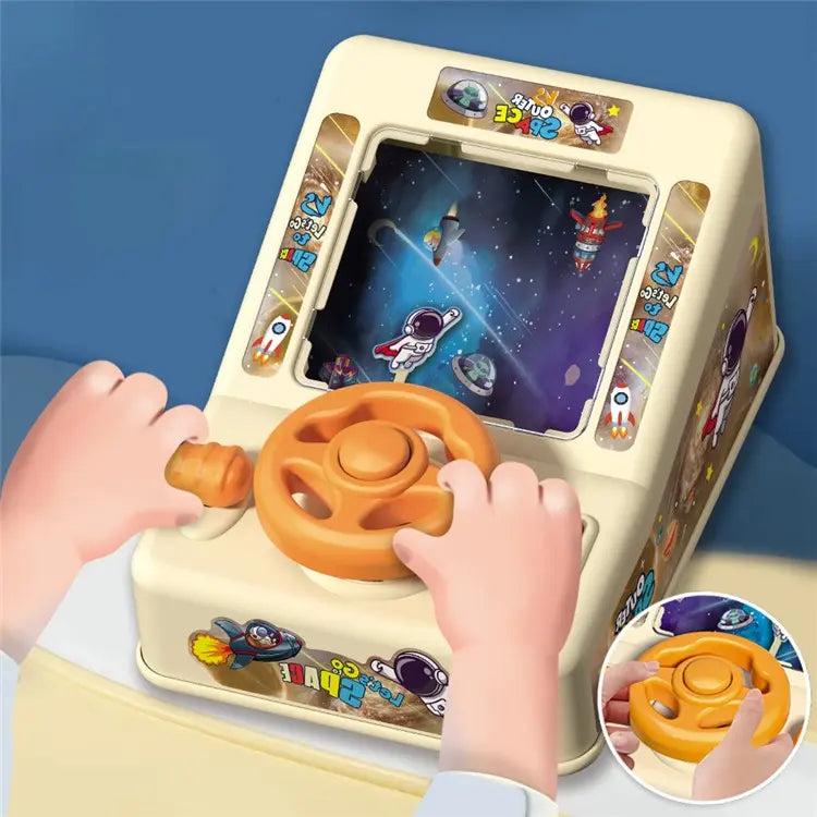 Children's astronaut racing steering wheel