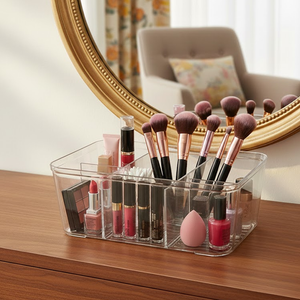 منظم مكياج أكريليك شفاف