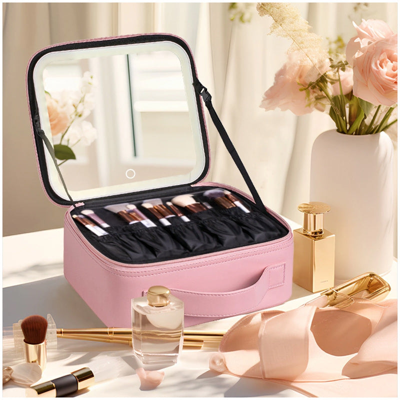 Makeup Cosmetic Bag With mirror