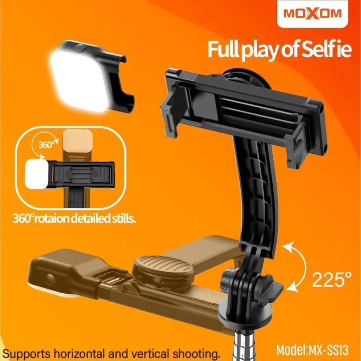 عصا حامل ثلاثي القوائم MOXOM MX-SS13 مع ضوء LED