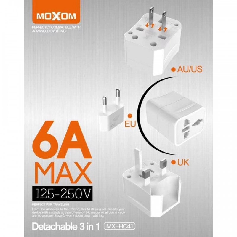 ‏موكسوم MX-HC41 شاحن حائط و محول مناسب للسفر