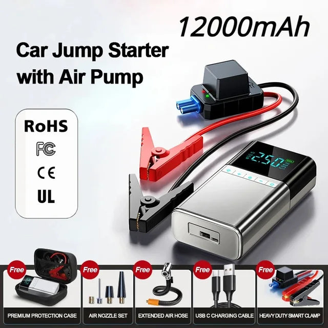Car Jump Starter Air Pump Multifunction