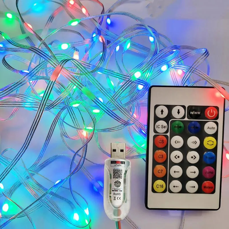 USB بلوتوث RGB LED سلسلة