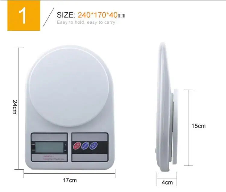 ميزان رقمي SF-400 للمطبخ حمولة 5 كيلو