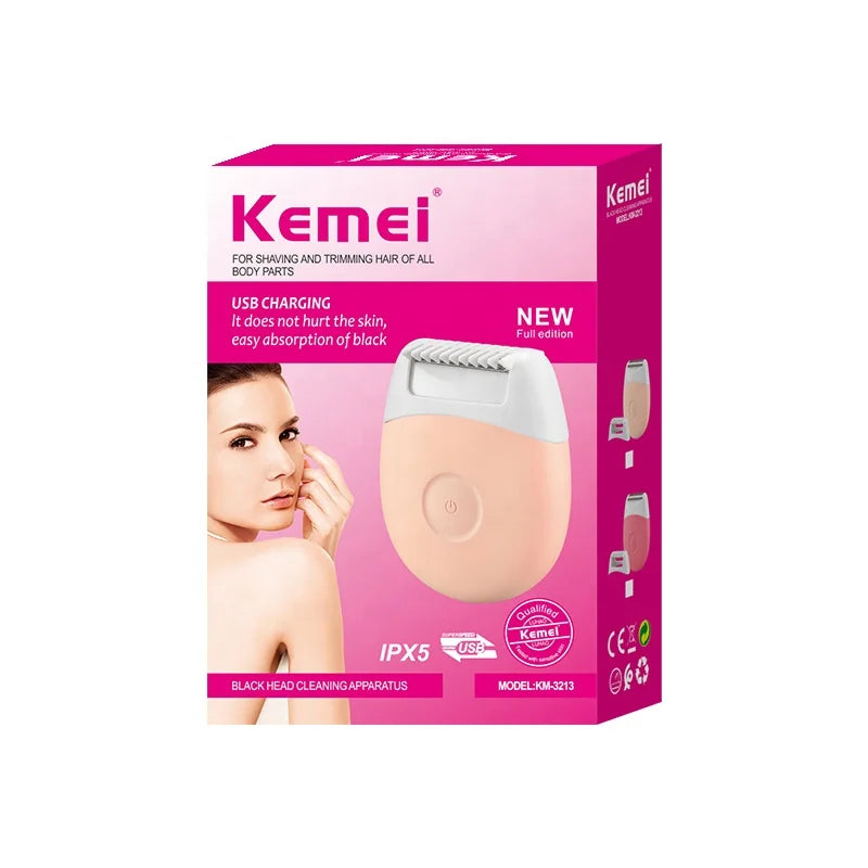 Kemei Km-3213 Mini Design Skin-Free Girls Body Hair Remover