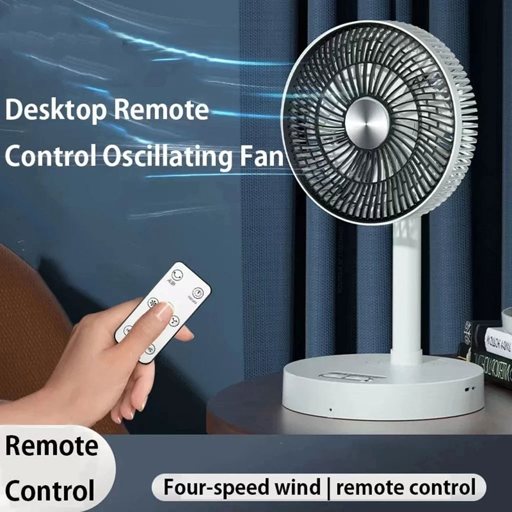 Retractable portable floor fan