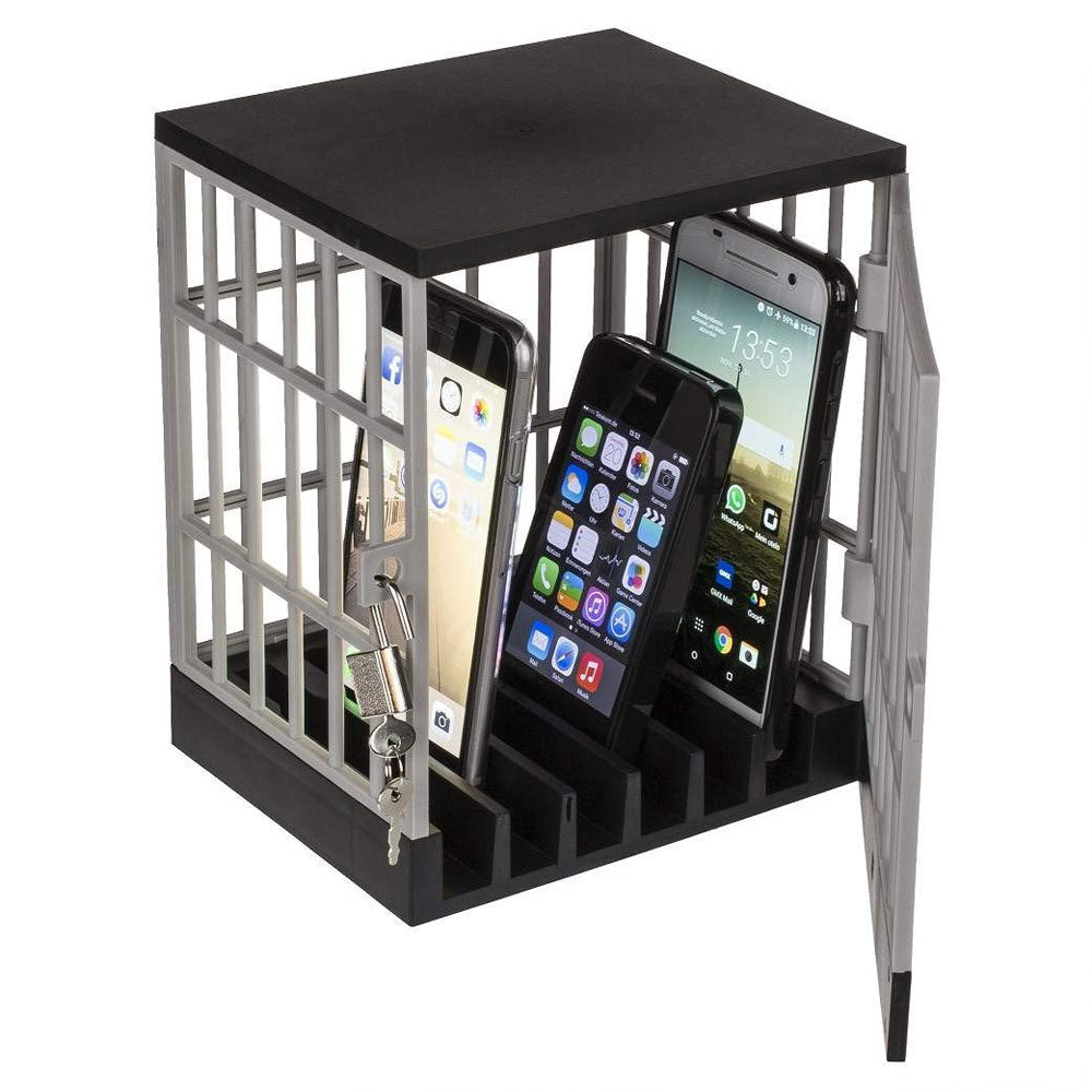 Prison cell phone cage with lock and key