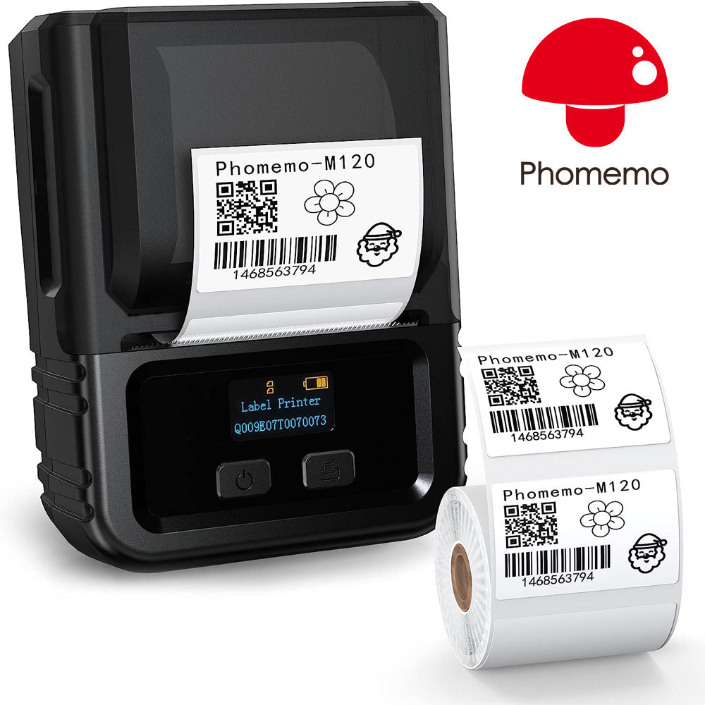Phomemo M120 Label Maker Printer / Black