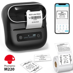 Phomemo M220 Printer Label Maker 3 Inch / Black