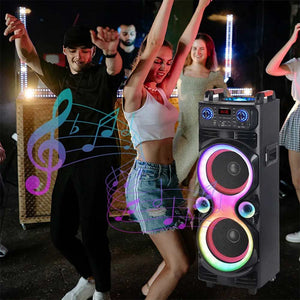 Ndr-1100 Double 10 Inch 60W LED Lights Party Speaker