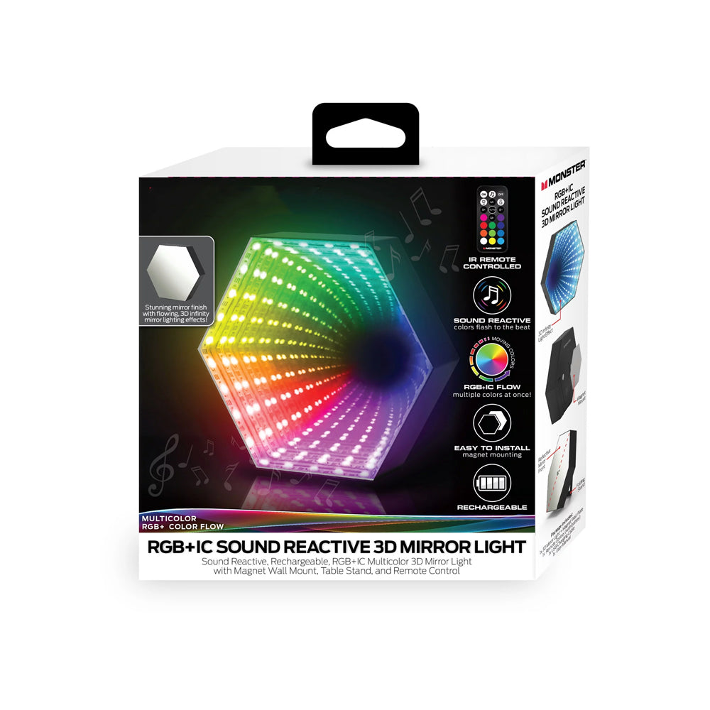 RGB+1 Sound Reactive 3D Mirror Light