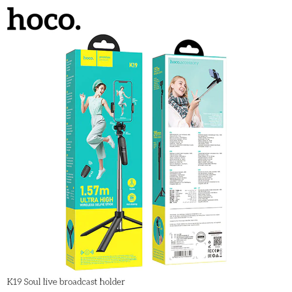 HOCO K19 Ultra High Wireless Selfie Stick