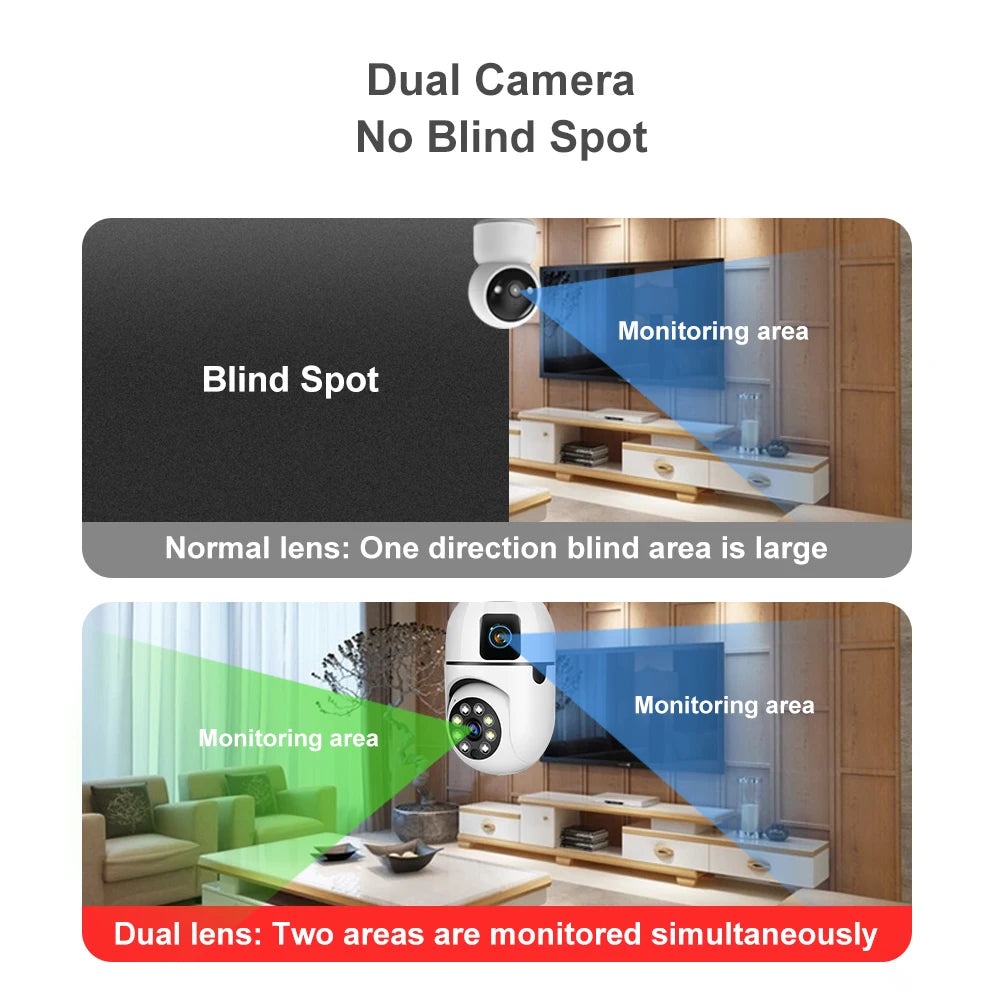 V380 Wifi IP Camera Dual Lens 1080P