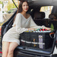 Foldable car trunk storage box