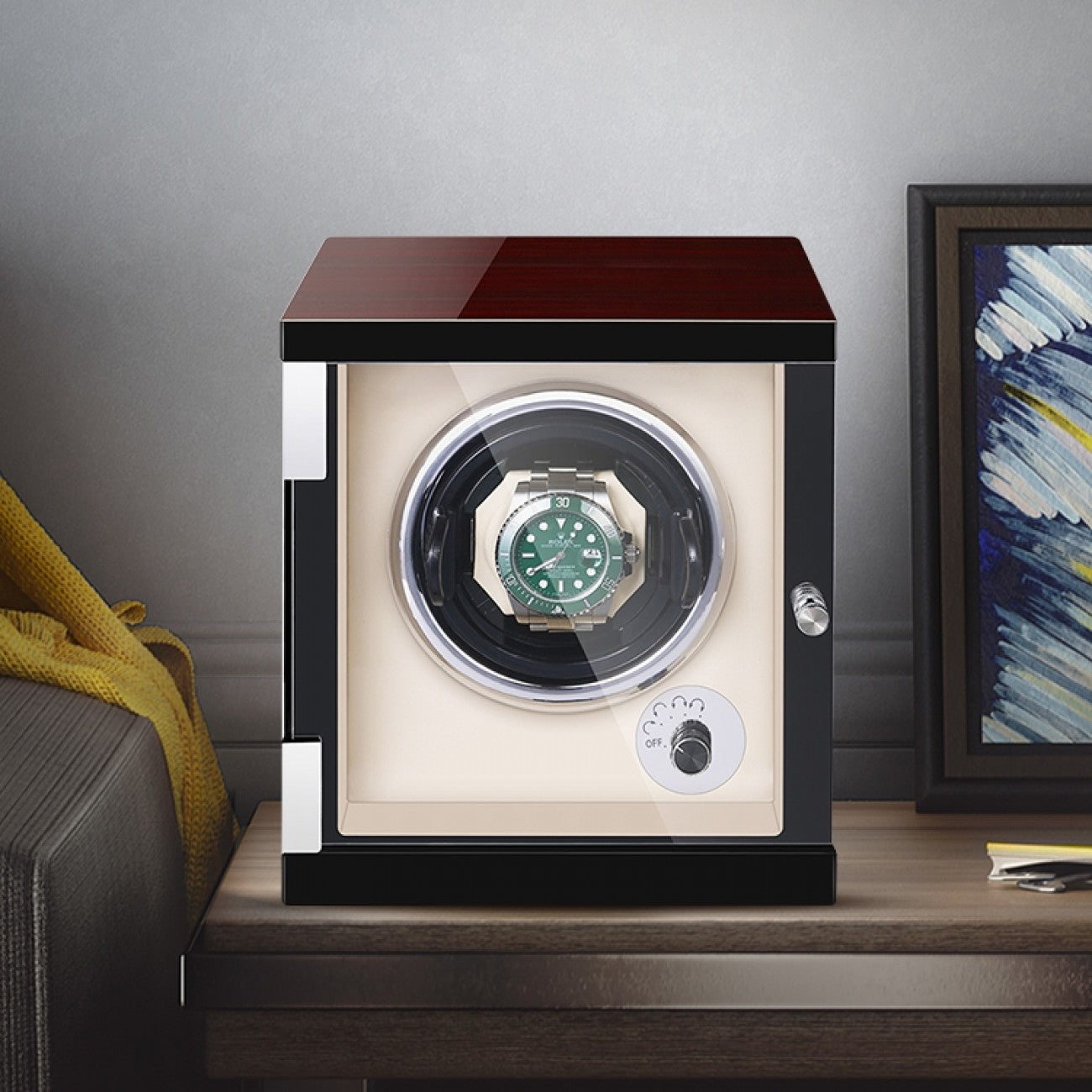 صندوق عرض ودوران الساعات